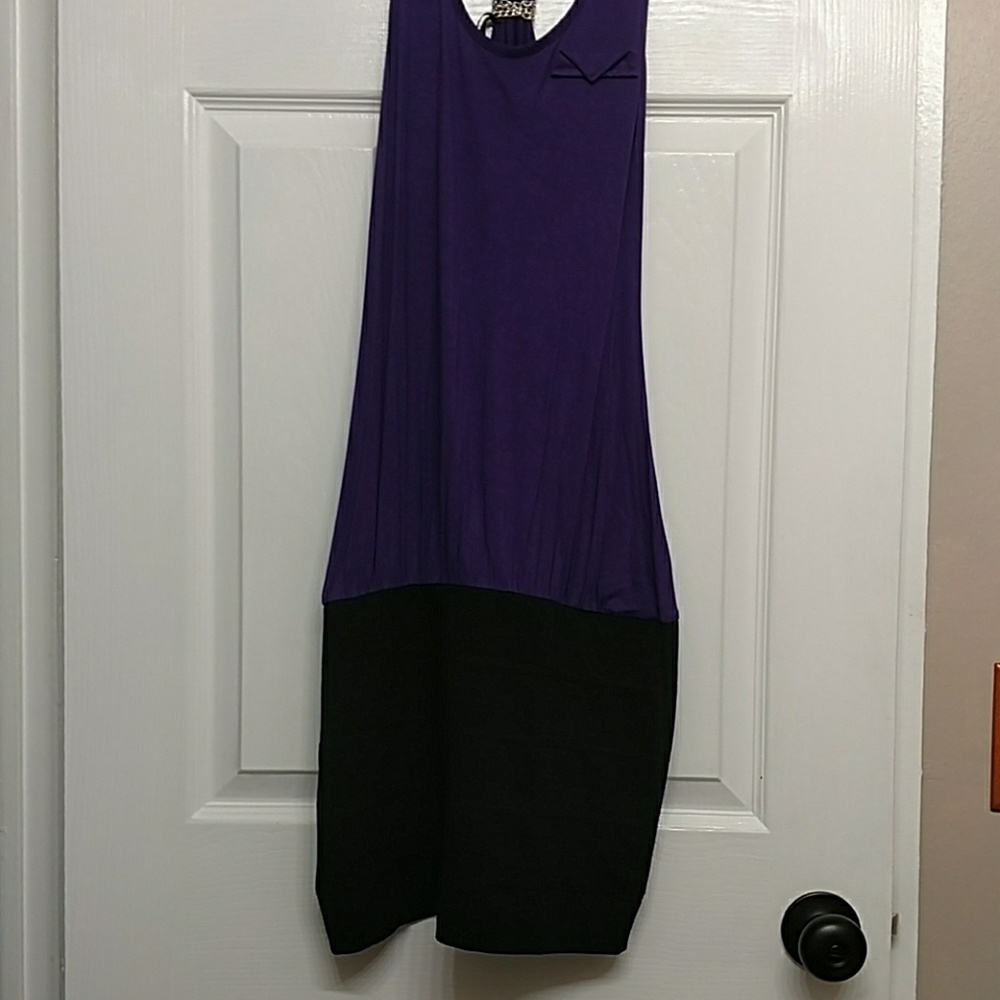Dress that looks like tank and skirt when worn.